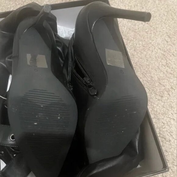 Azalea Wang Belted Thigh High Boots - DISCONTINUED ITEM New With Box - Picture 2 of 6